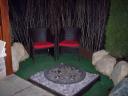 Modern Style Fire Pit in our 2013 Flower and Patio Show Garden
