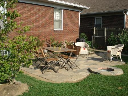 Fire Pit; Oaks Paver Patio