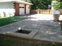 Square Fire Pit in Oaks Paver Patio