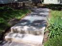 Limestone Steps and Vermont Stone Sidewalk
