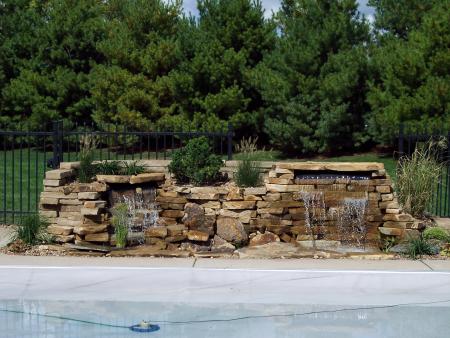 A Lot of Water Feature for a Narrow Space!