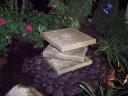 Stacked Limestone Water Feature in our 2013 Flower and Patio Show Garden