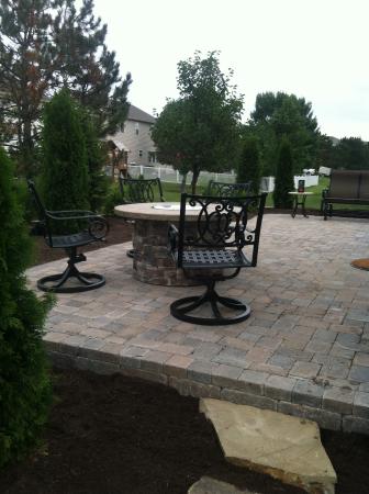 Raised Hessit Patio