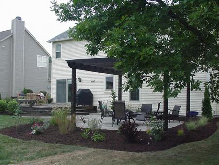 New deck, patio, pergola and landscaping