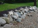 Indiana Fieldstone Boulder Wall